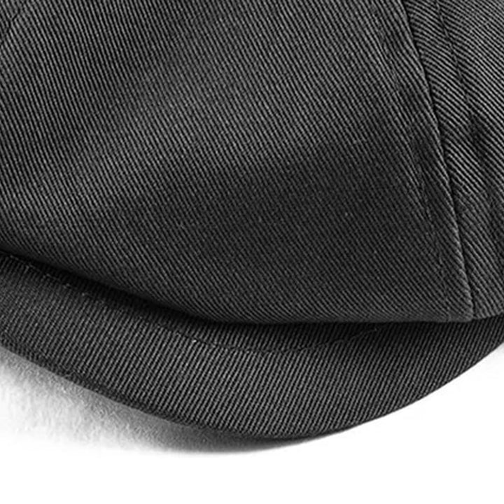 Béret casquette en coton façon gatsby gris