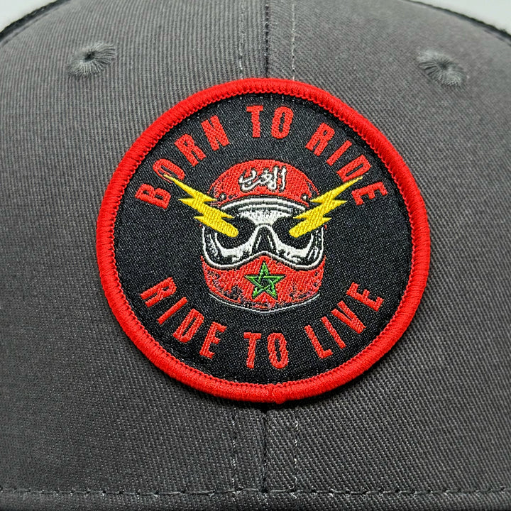 Casquette  Born to Ride gris