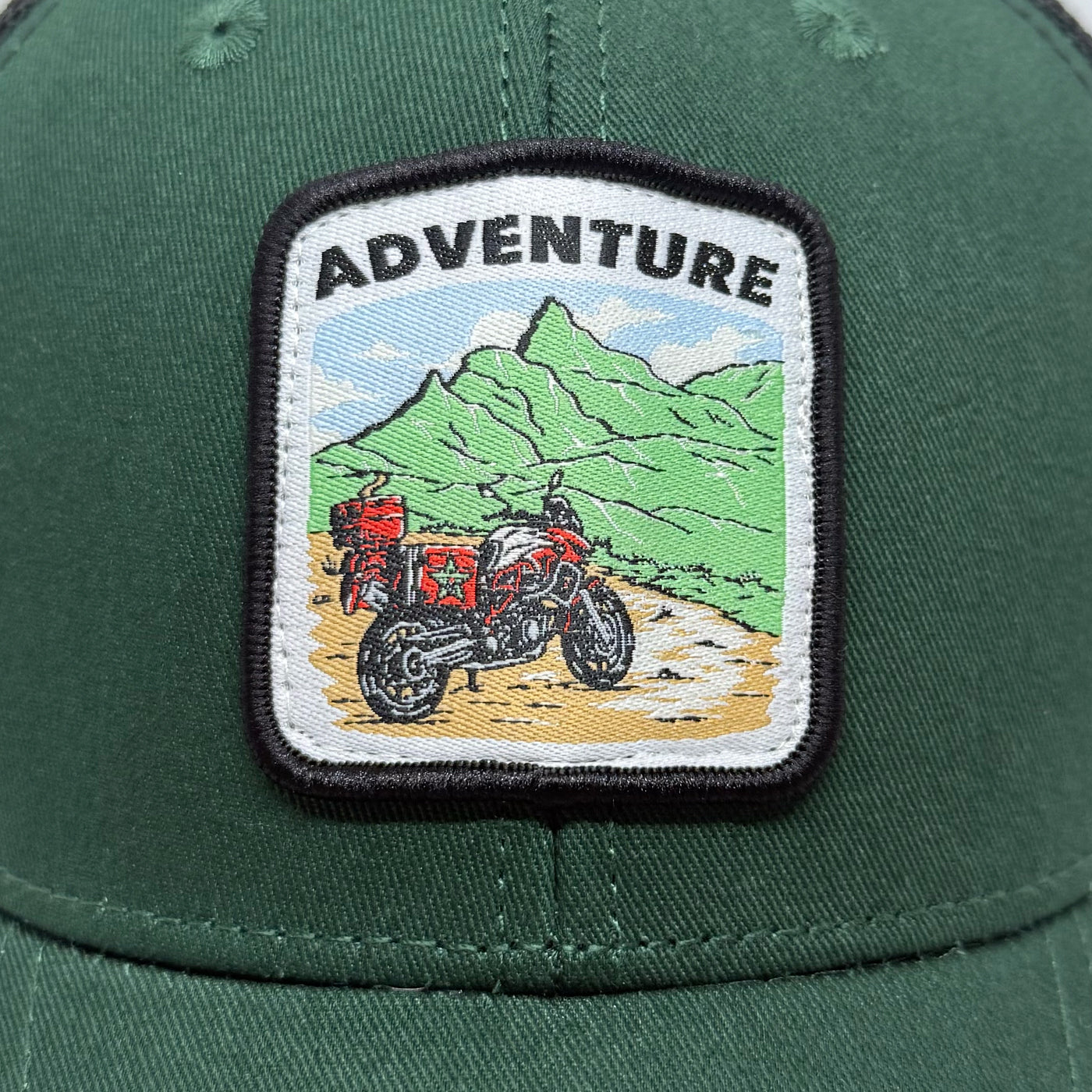 Casquette Adventure vert bouteille