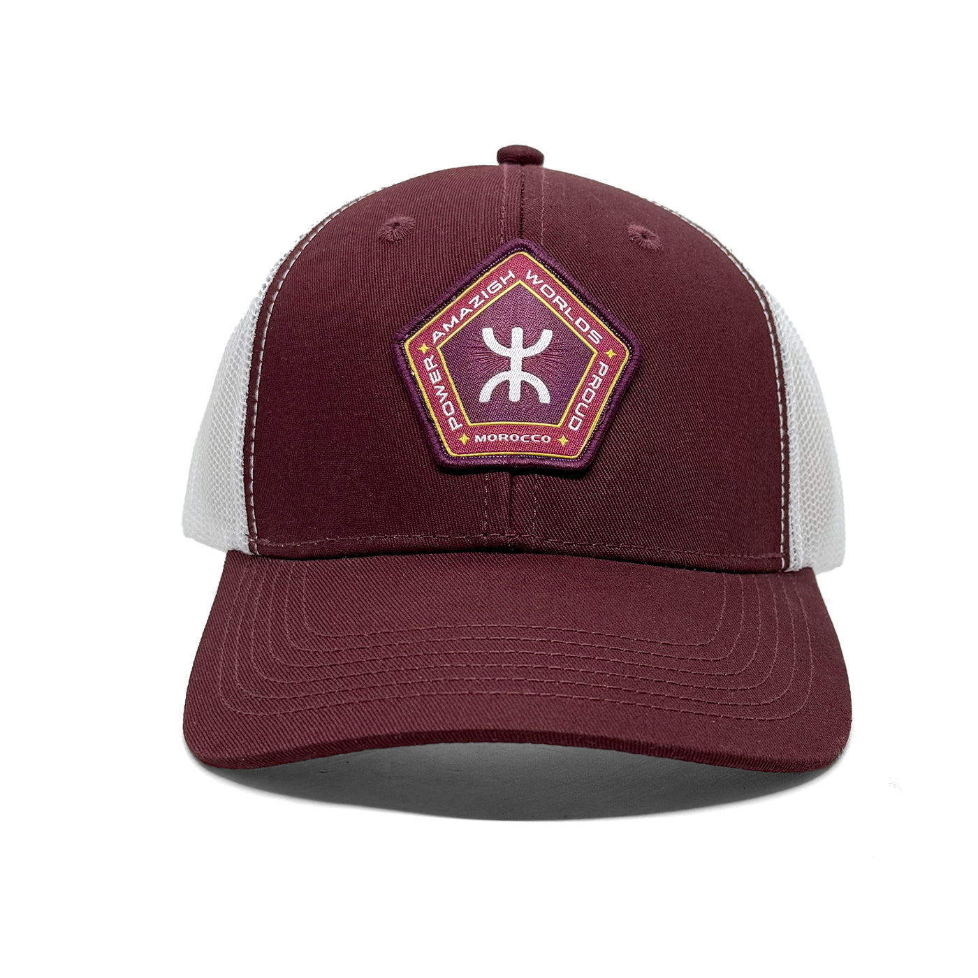 Casquette Amazigh power bordeau