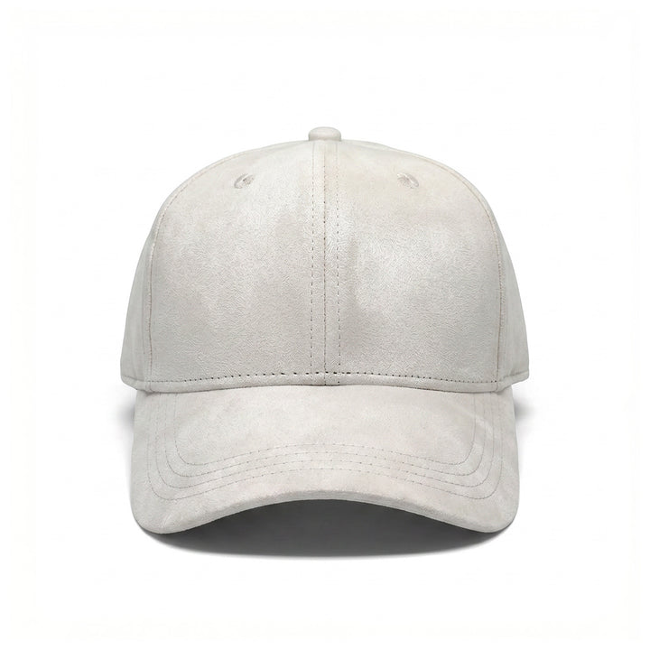 Casquette en daim blanche