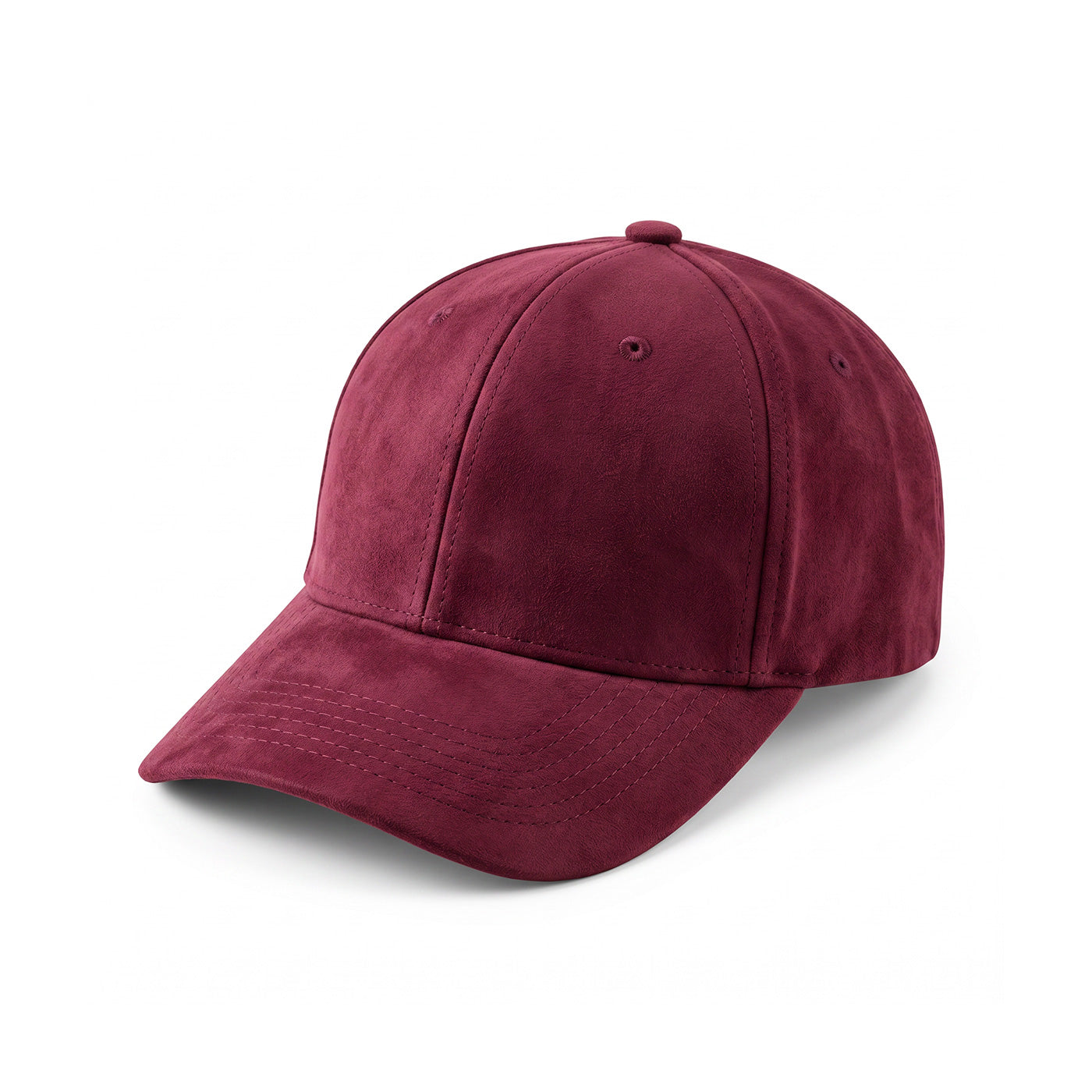 Casquette en daim Bordeaux
