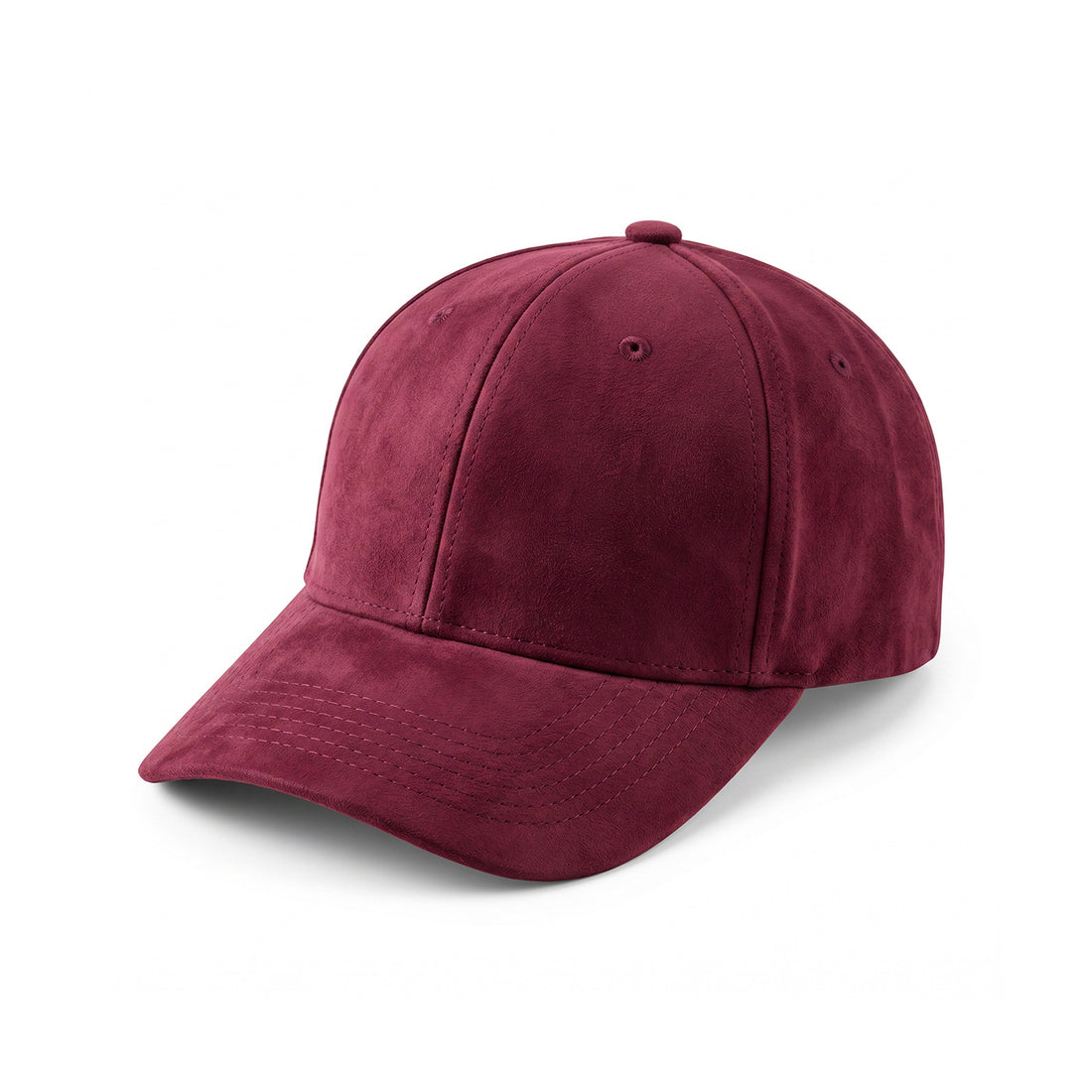 Casquette en daim Bordeaux