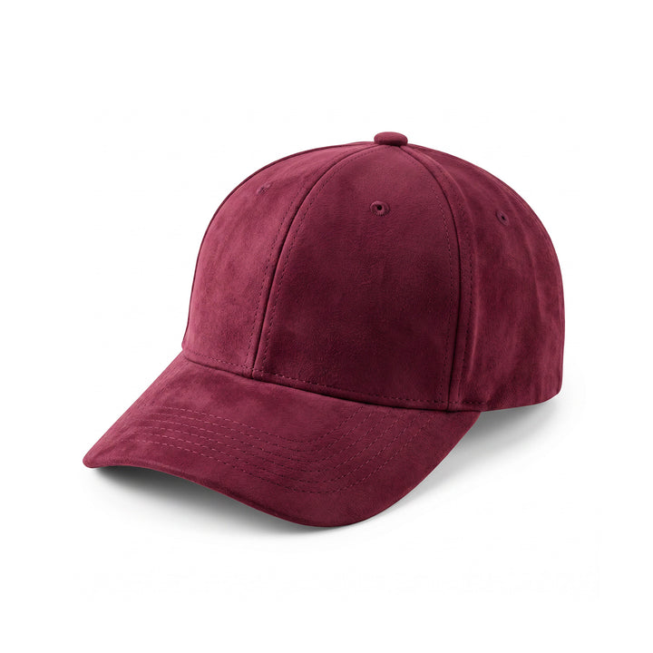 Casquette en daim Bordeaux