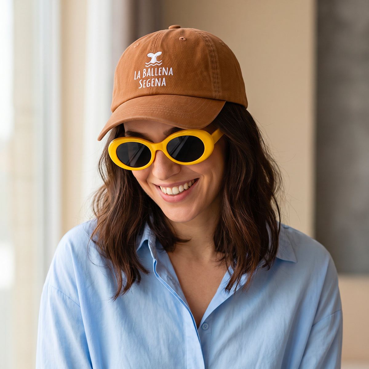 Casquette vintage La Ballena Segena camel