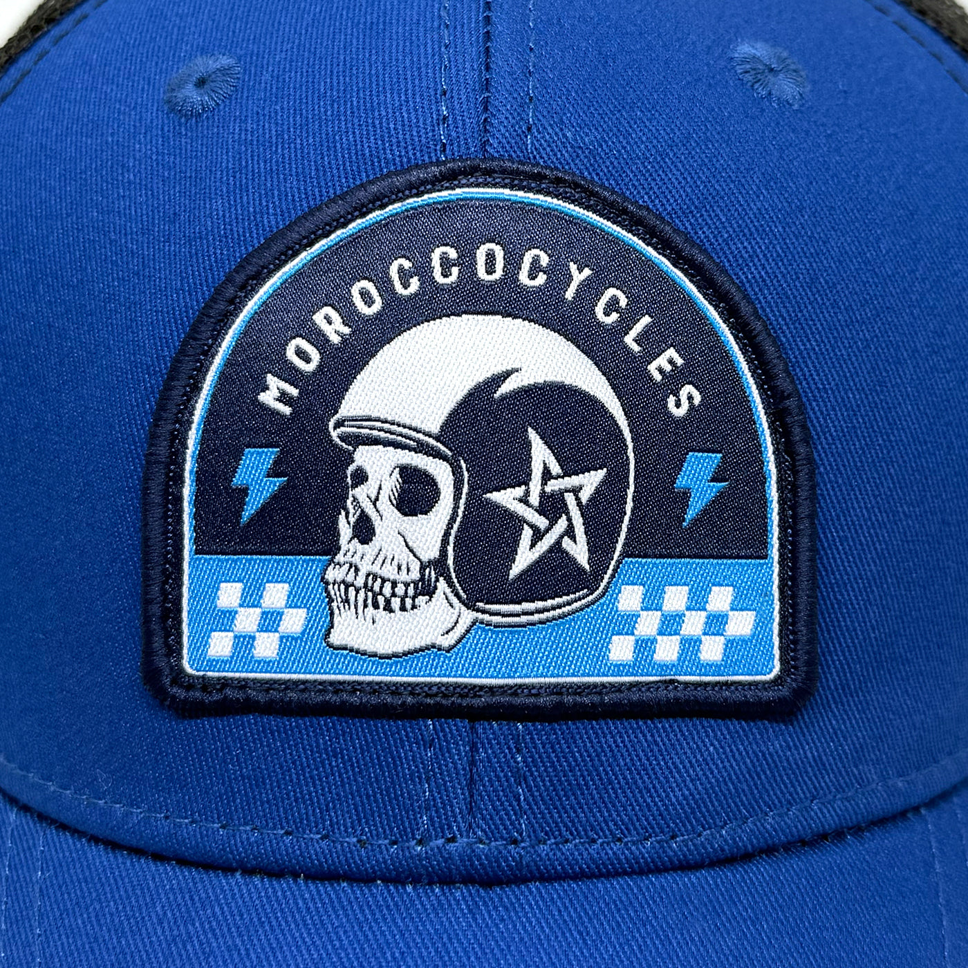 Casquette Moroccocycles Bleu marine