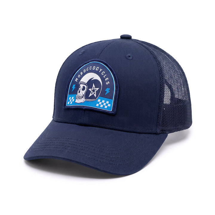 Casquette Moroccocycles Bleu navy
