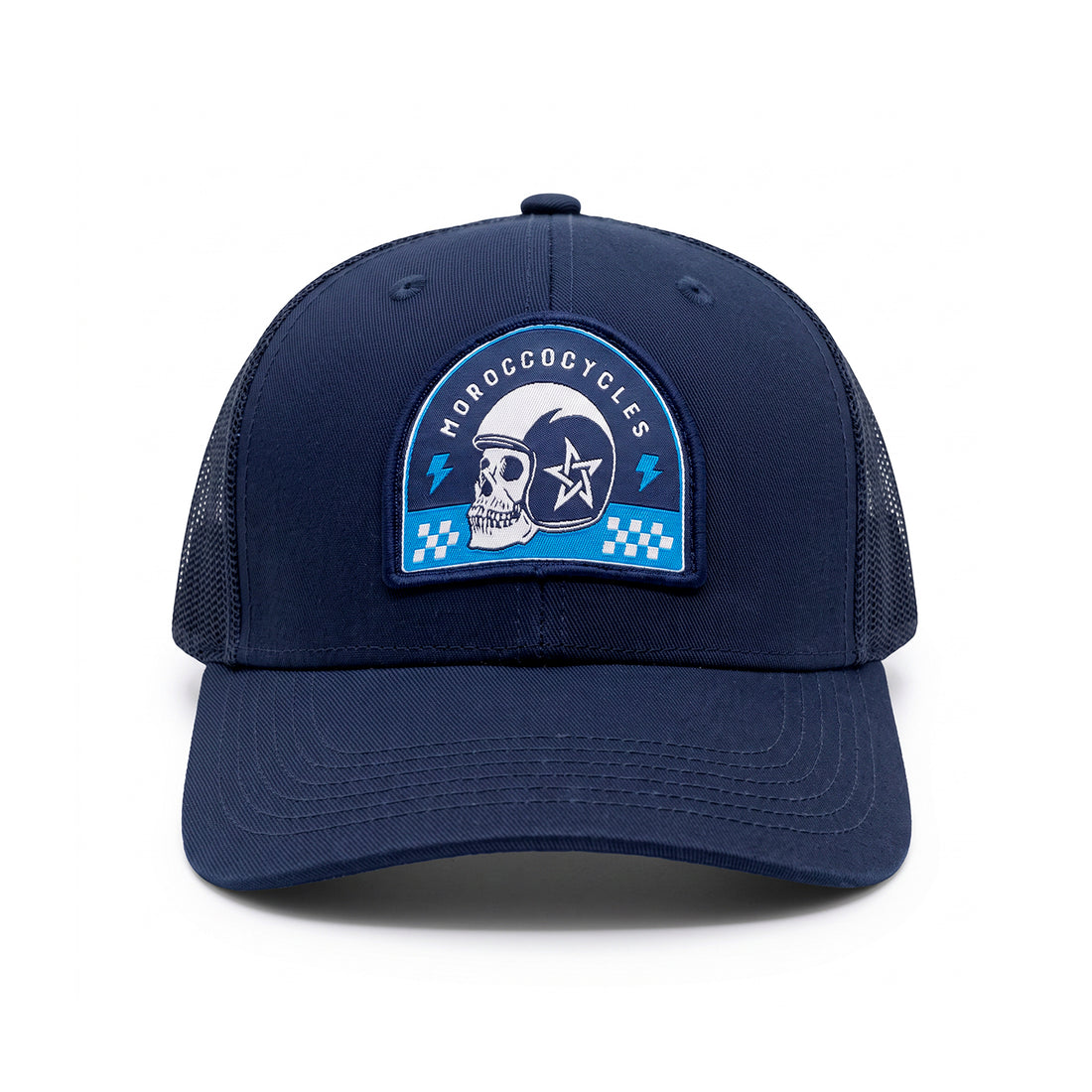 Casquette Moroccocycles Bleu navy