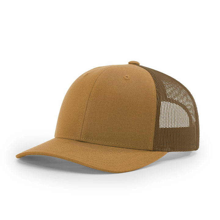 Casquette de camionneur simple à six panneaux Camel