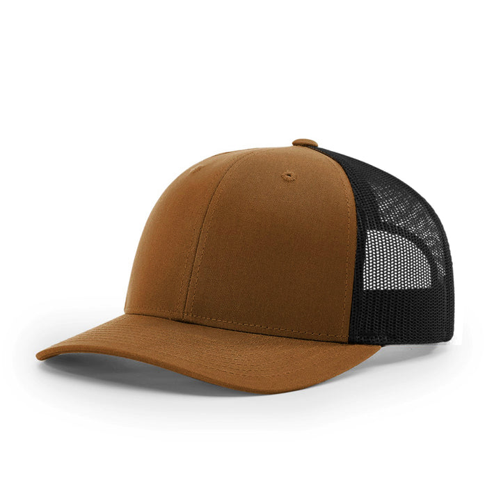 Casquette de camionneur simple à six panneaux Marron tabac