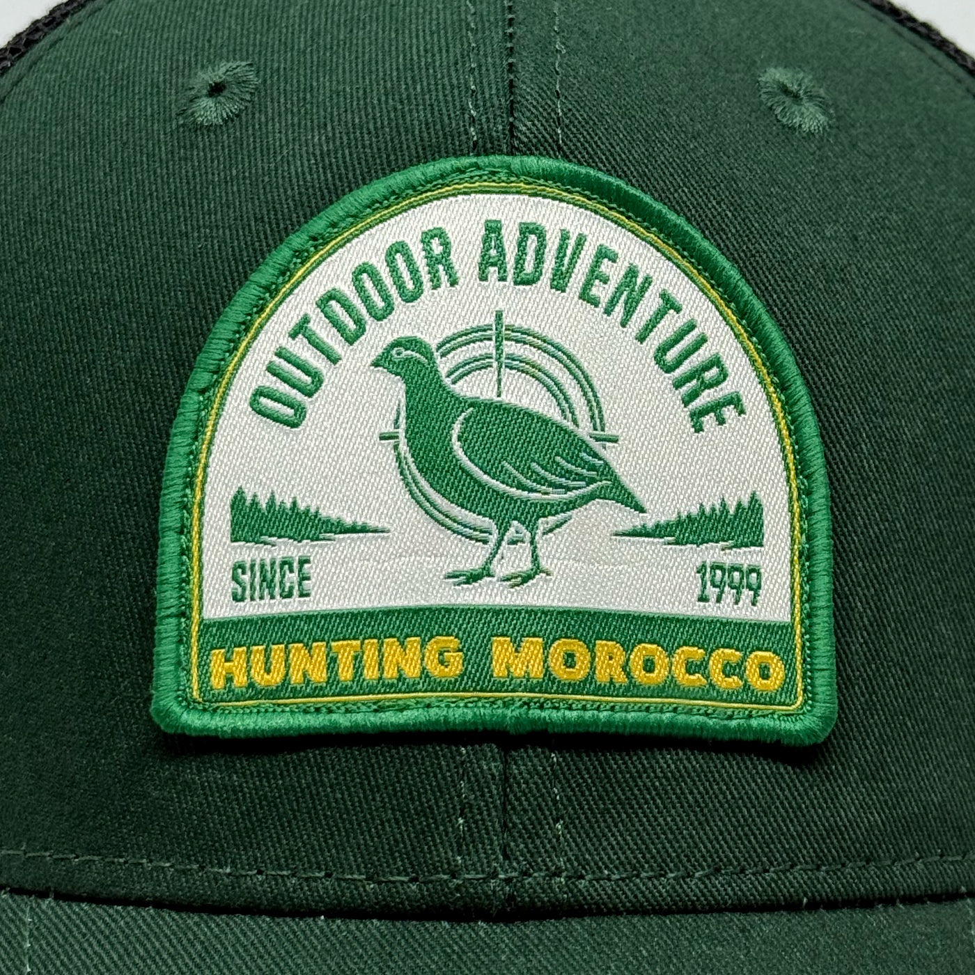 Casquette Outdoor Adventure Hunting Morocco vert bouteille