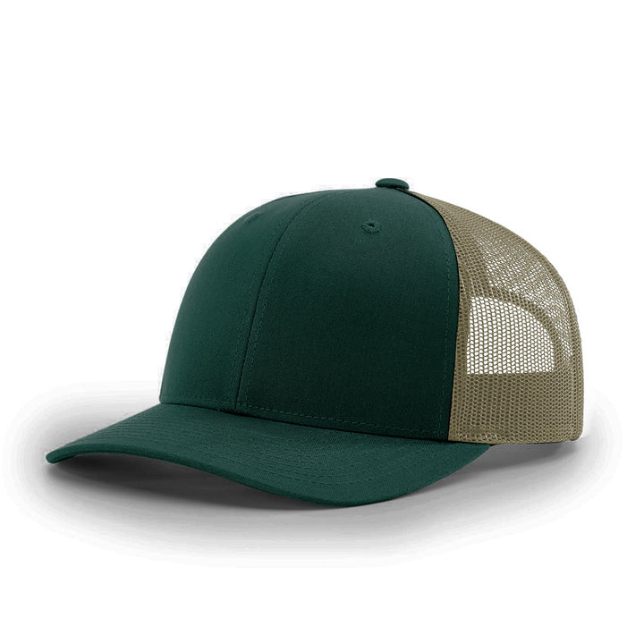 Casquette de camionneur simple à six panneaux Vert sapin