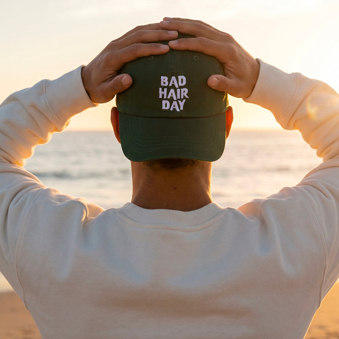Casquette vintage Bad Hair Day vert