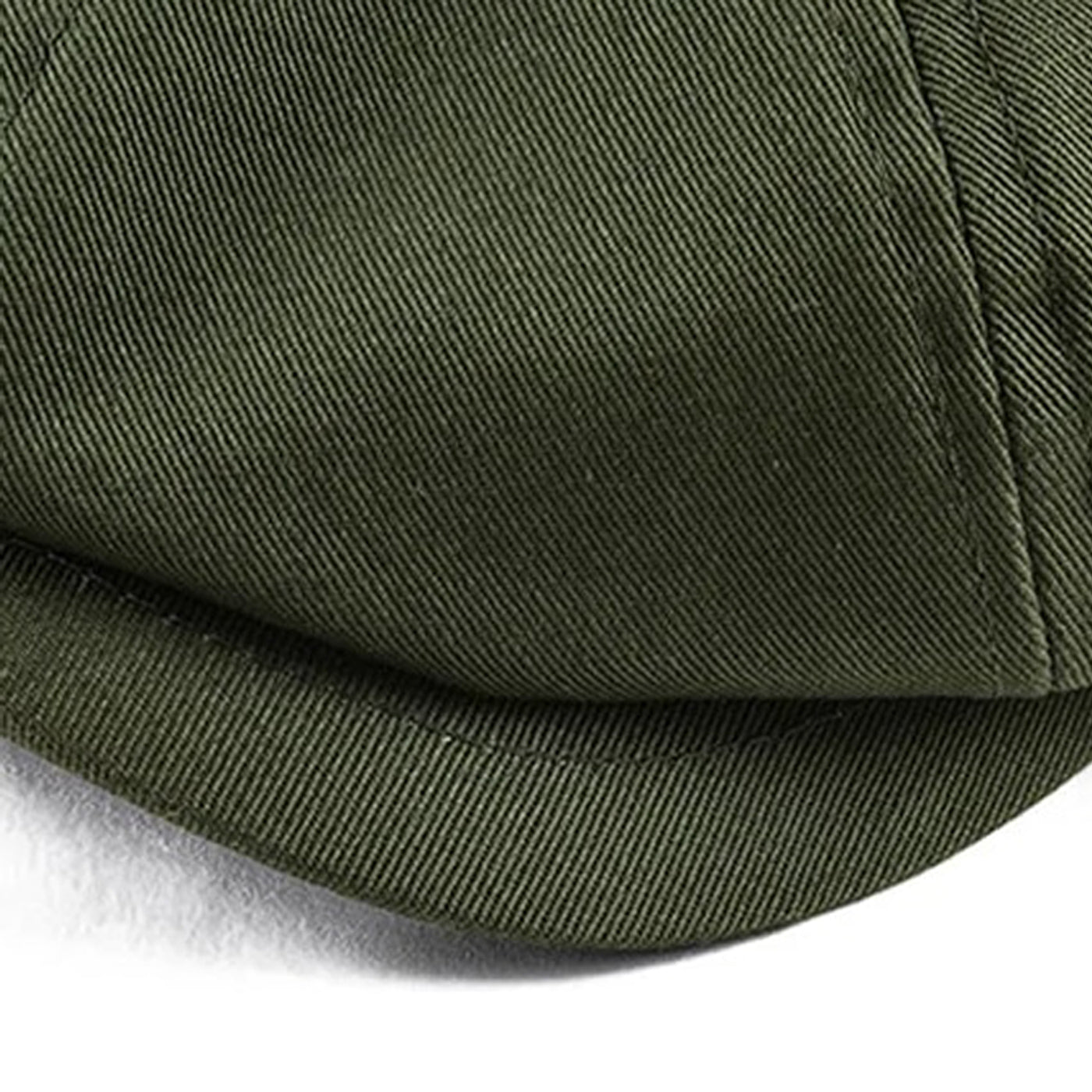 Béret casquette en coton façon gatsby vert