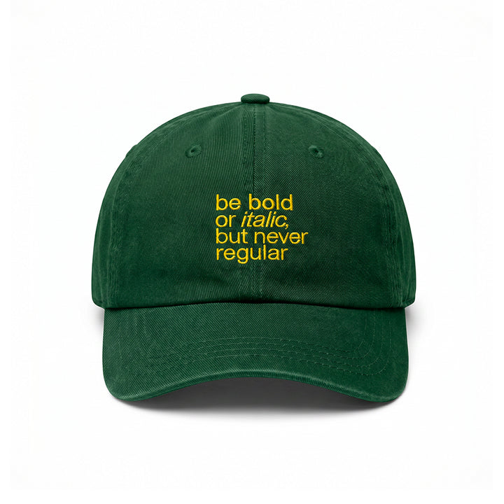 Casquette vintage Be Bold