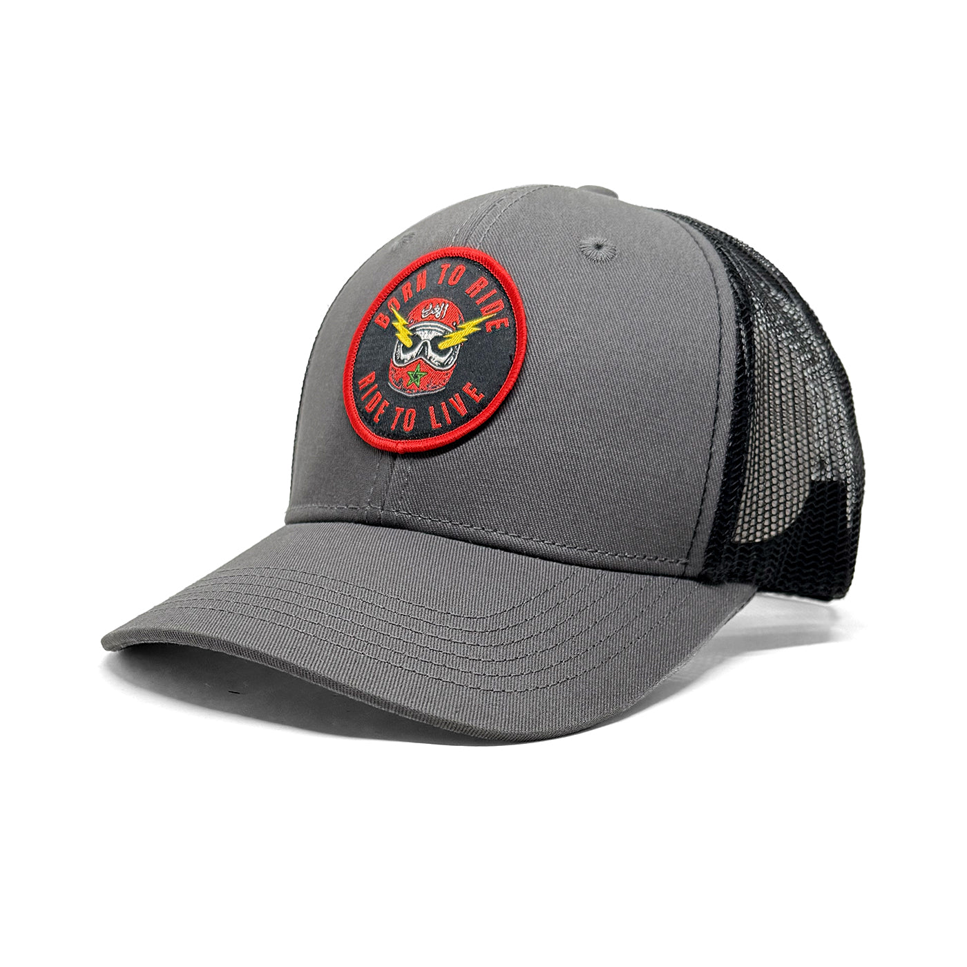 Casquette  Born to Ride gris