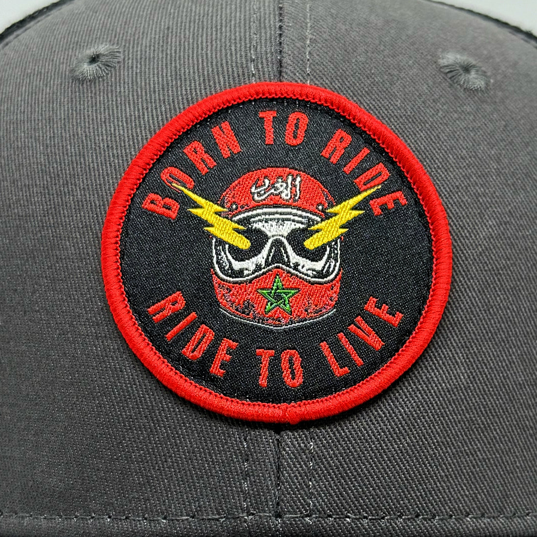Casquette  Born to Ride gris