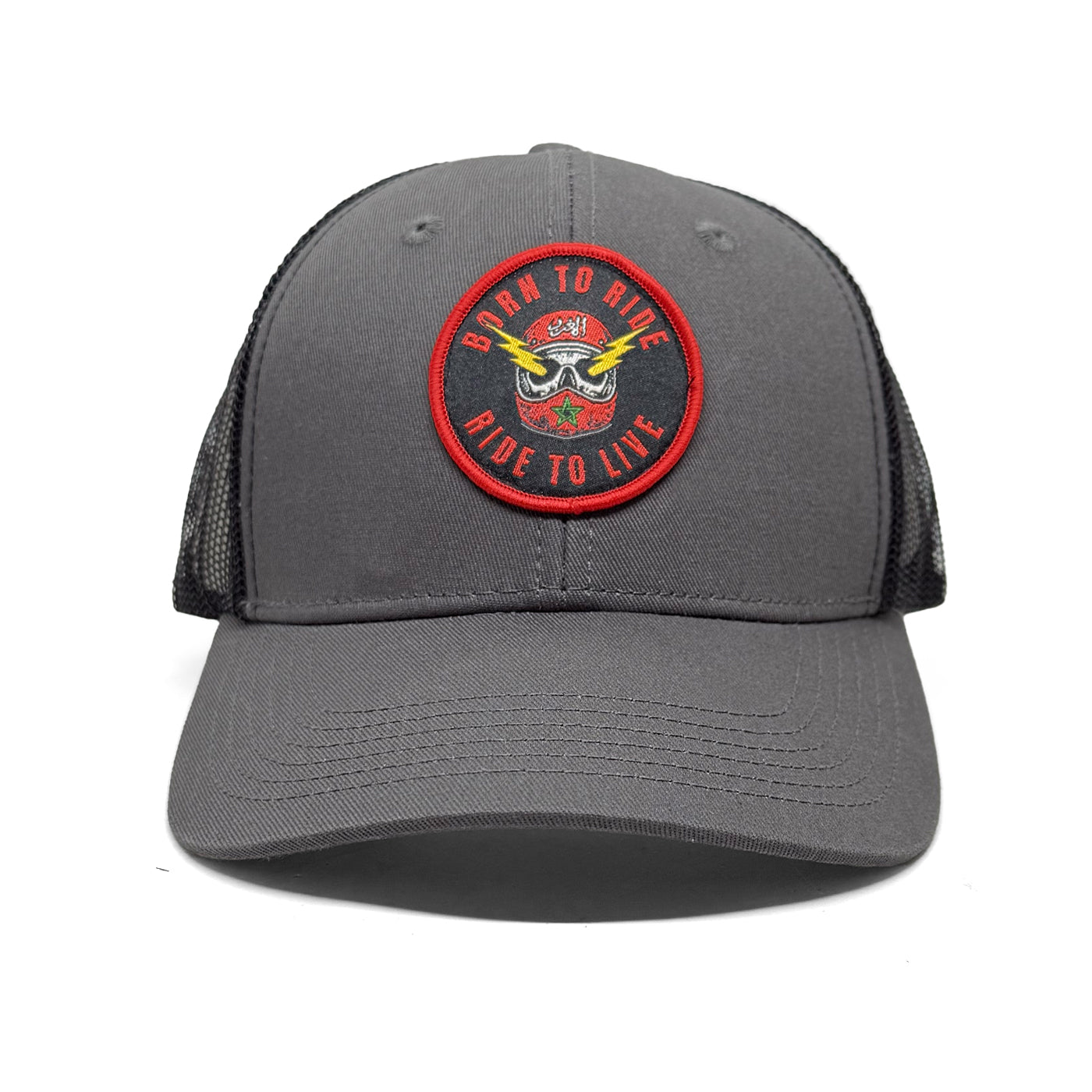 Casquette  Born to Ride gris