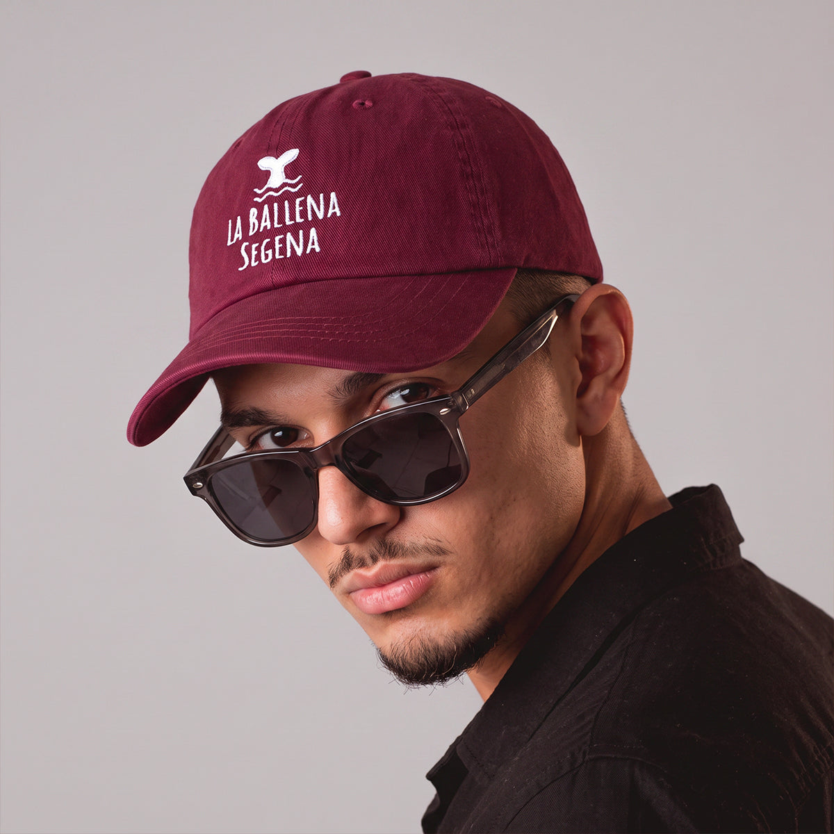 Casquette vintage La Ballena Segena bordeau