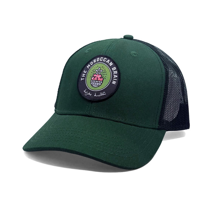 Casquette The moroccan brain vert bouteille