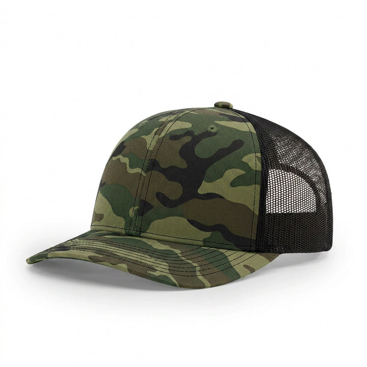 Casquette de camionneur simple à six panneaux Camo VNB