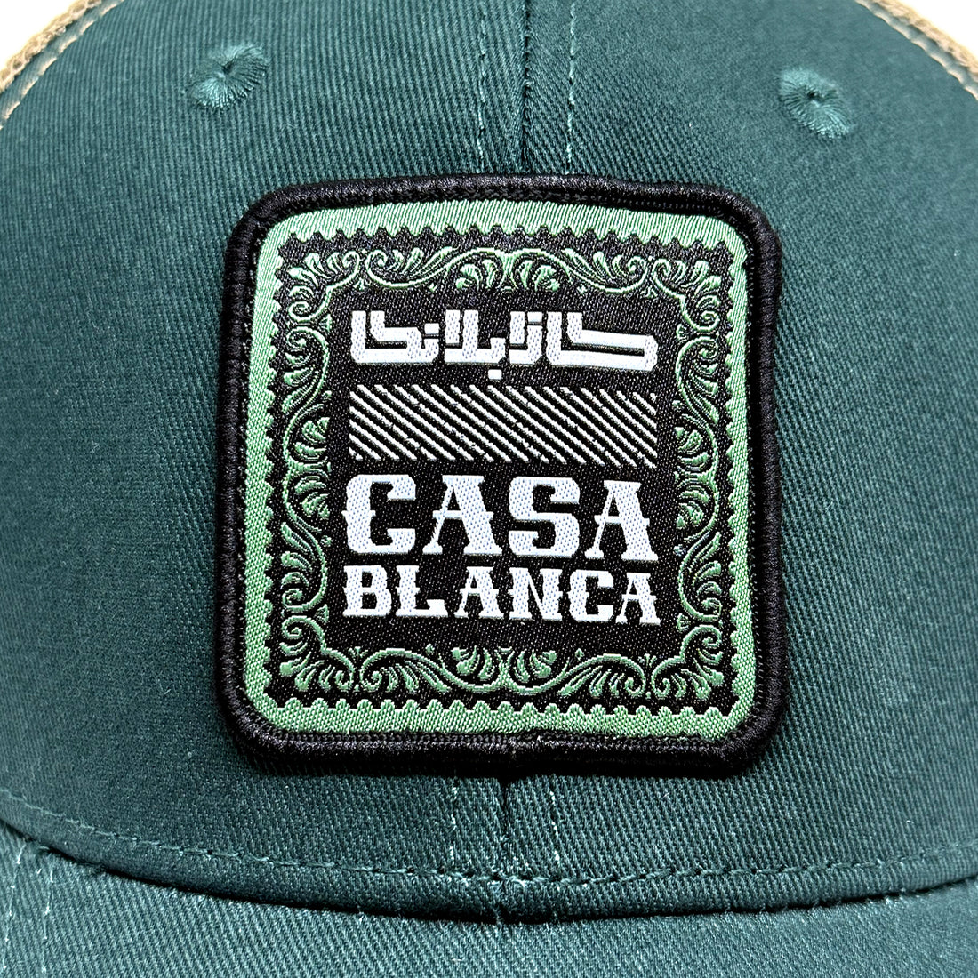 Casquette Casablanca vert
