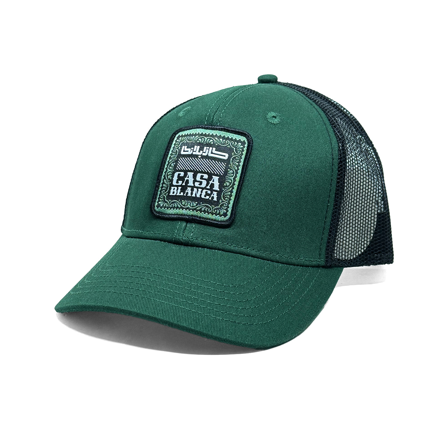 Casquette Casablanca vert bouteille