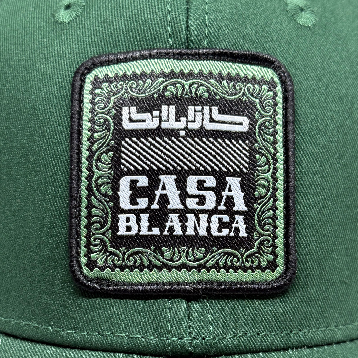 Casquette Casablanca vert bouteille