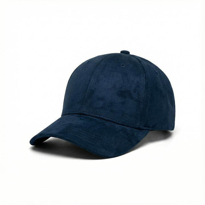 Casquette en daim Bleu nuit