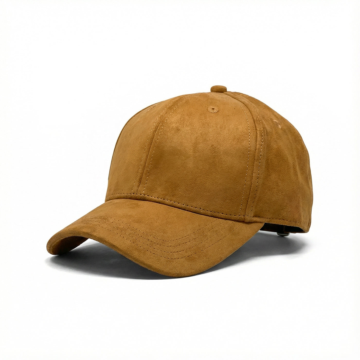 Casquette en daim Camel