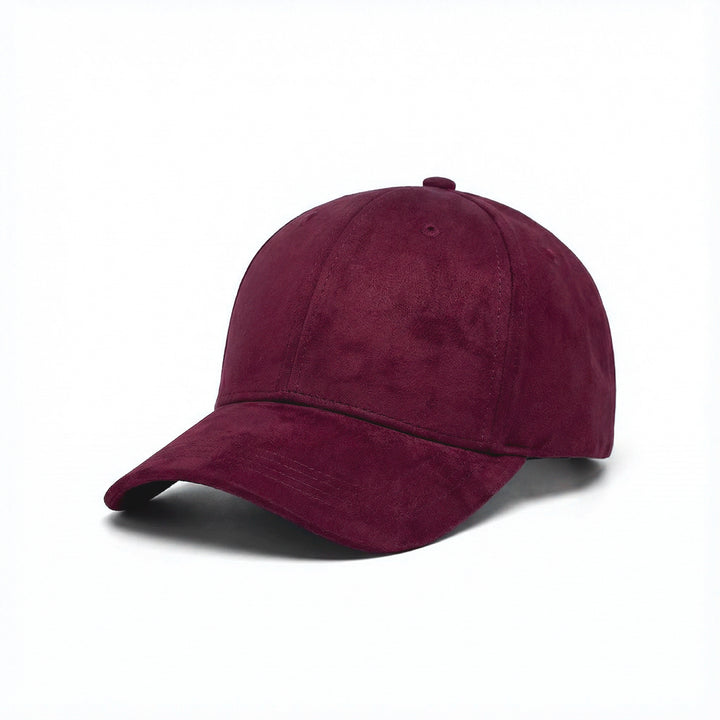 Casquette en daim Bordeaux