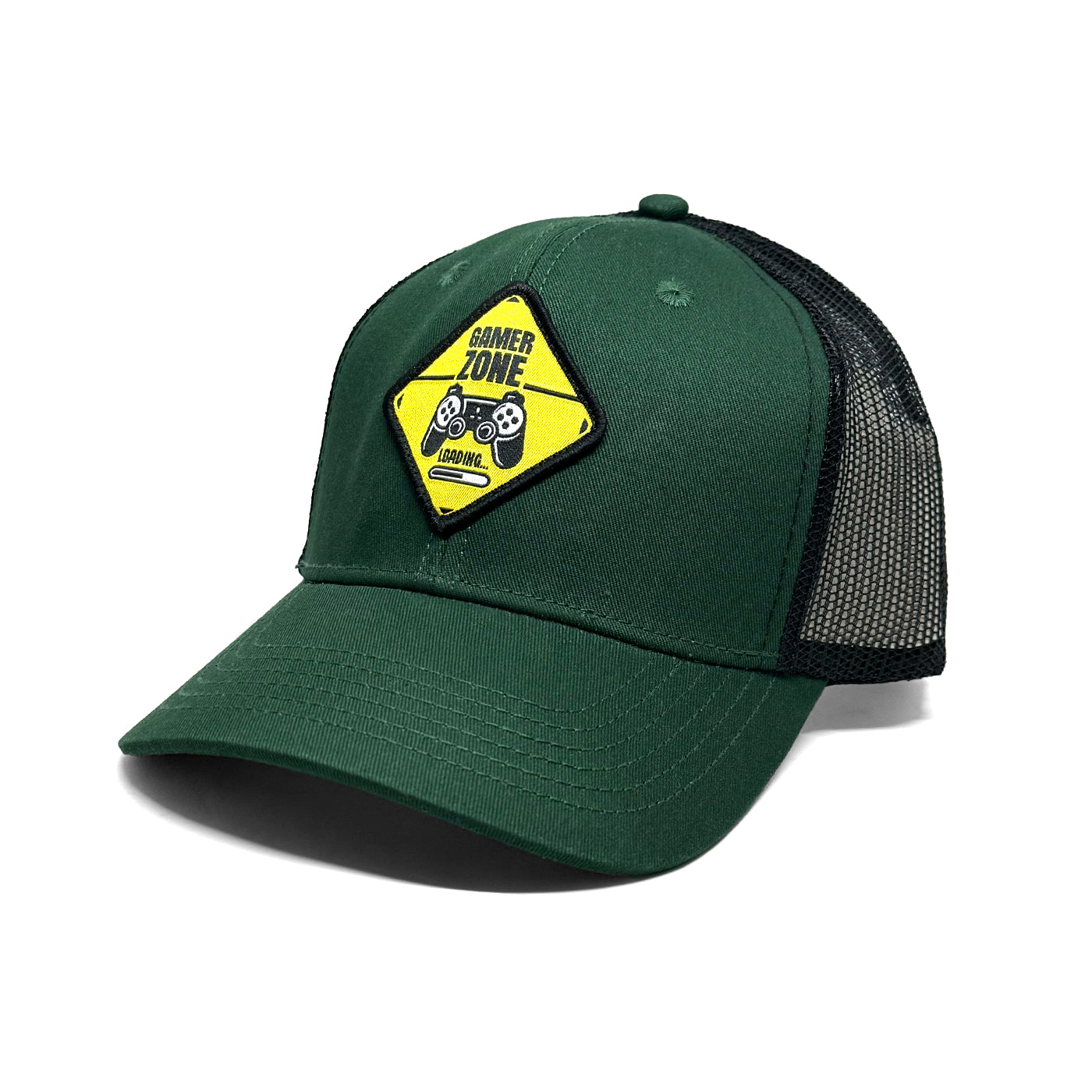 Casquette Gamer Zone vert bouteille