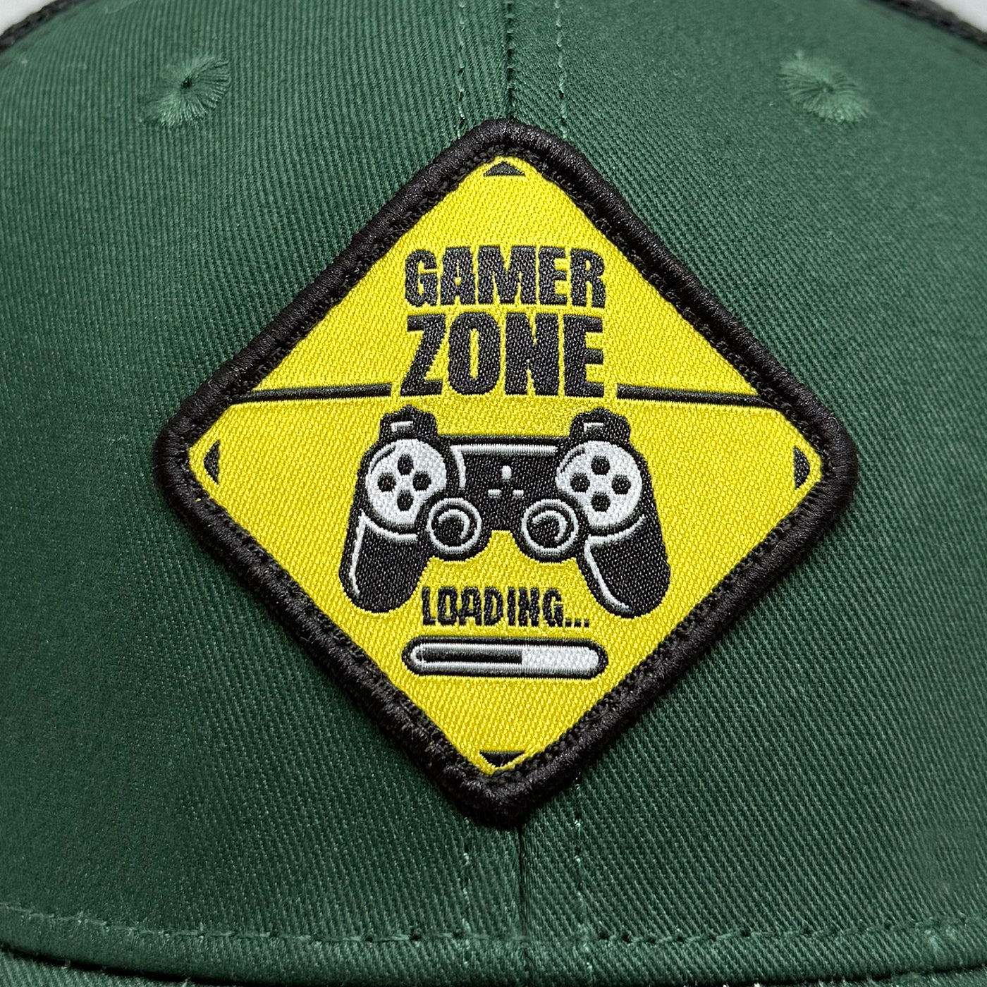 Casquette Gamer Zone vert bouteille