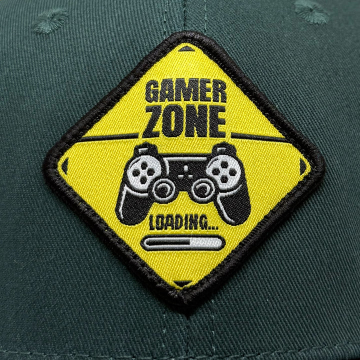 Casquette Gamer Zone vert beige