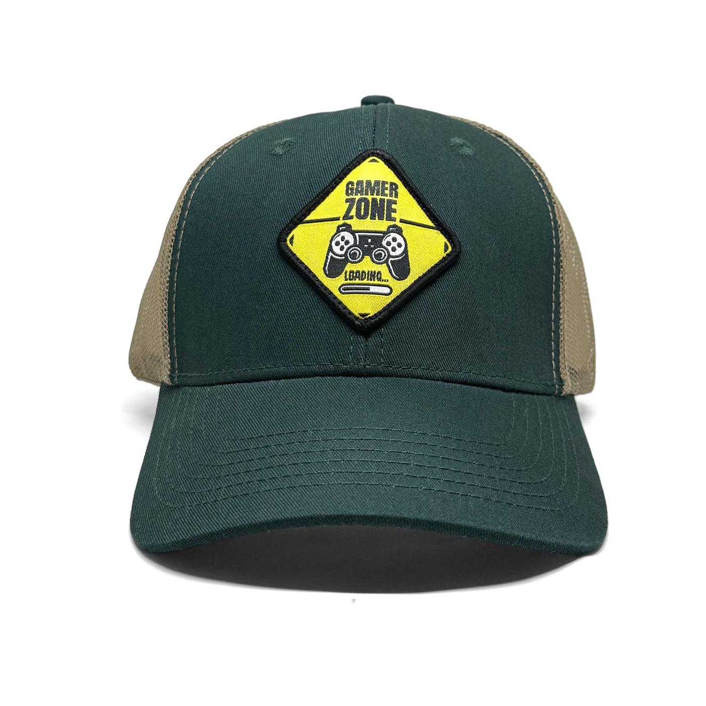 Casquette Gamer Zone vert sapin