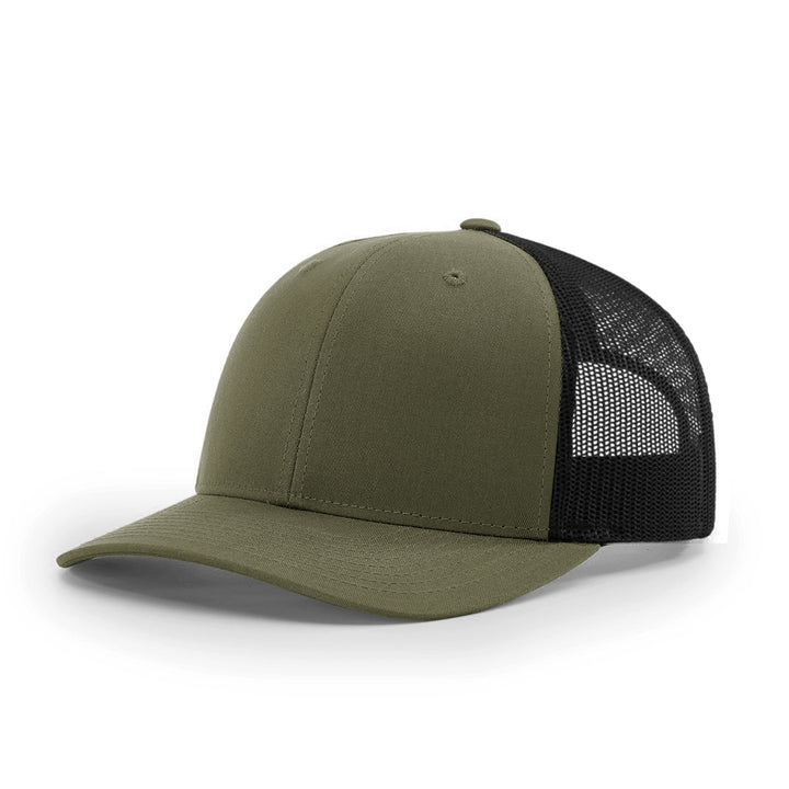 Casquette de camionneur simple à six panneaux Kaki
