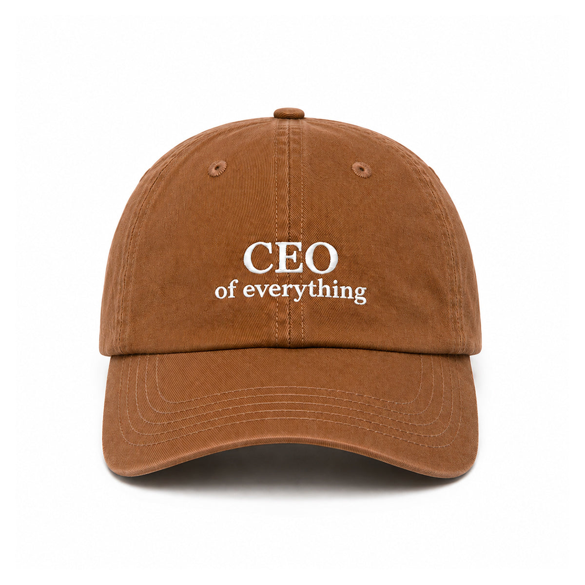 Casquette vintage CEO of everything camel