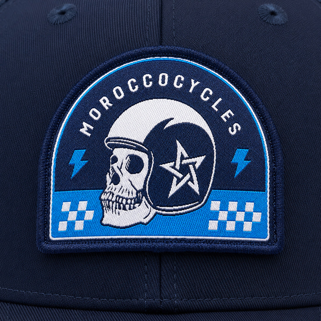 Casquette Moroccocycles Bleu navy