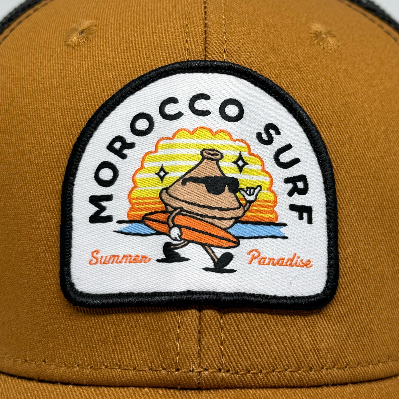 Casquette Morocco surf marron
