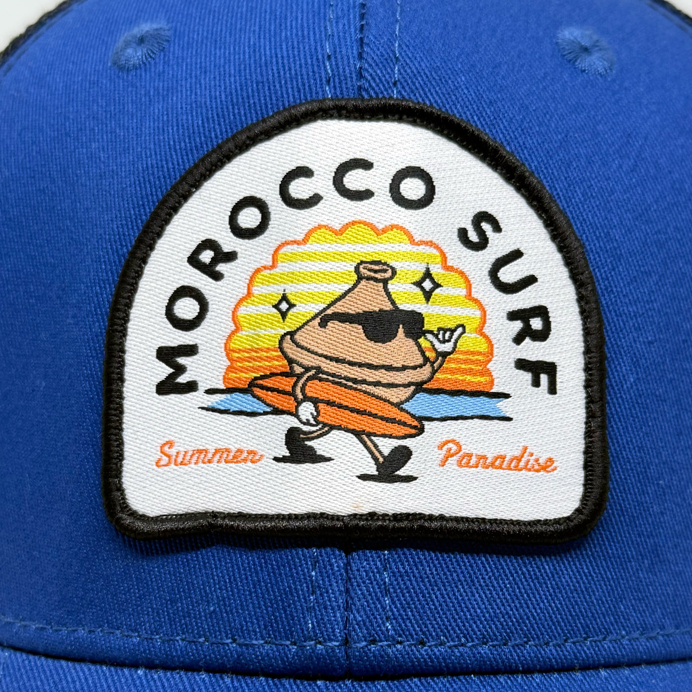 Casquette Morocco surf bleu