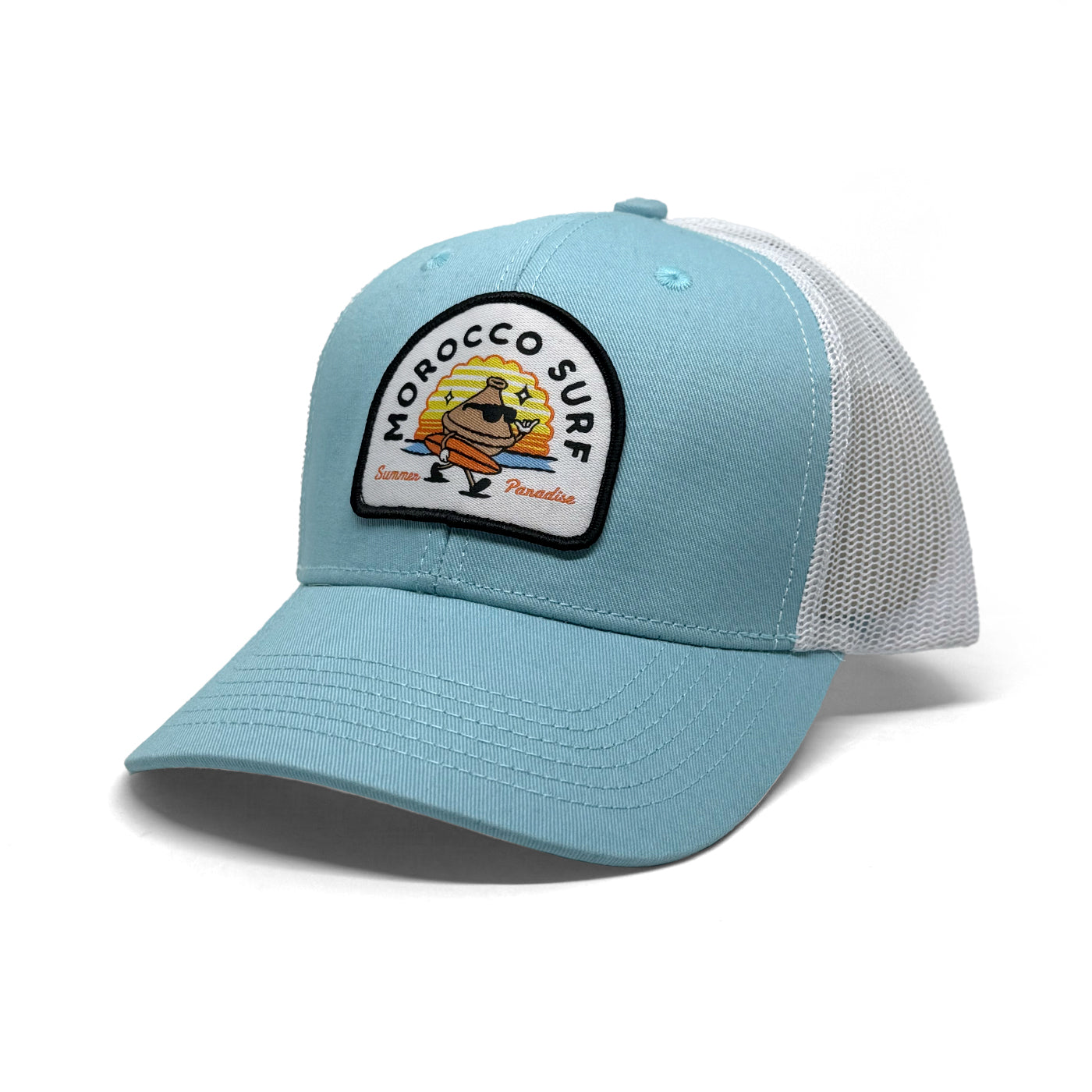 Casquette Morocco surf bleu claire