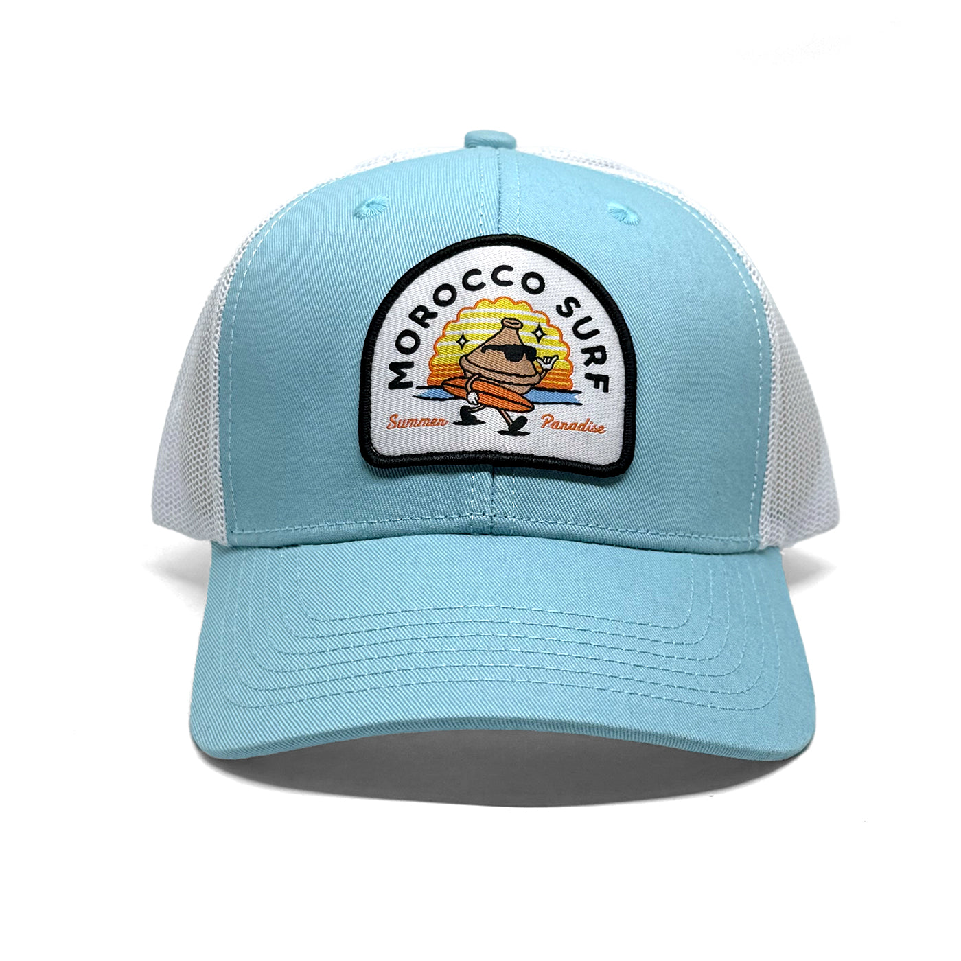 Casquette Morocco surf bleu claire