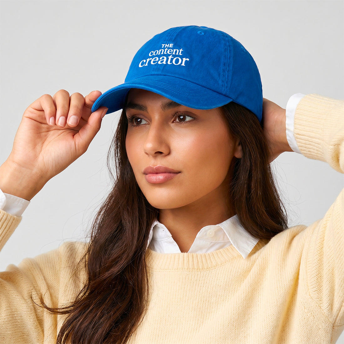Casquette vintage The Content creator Bleu