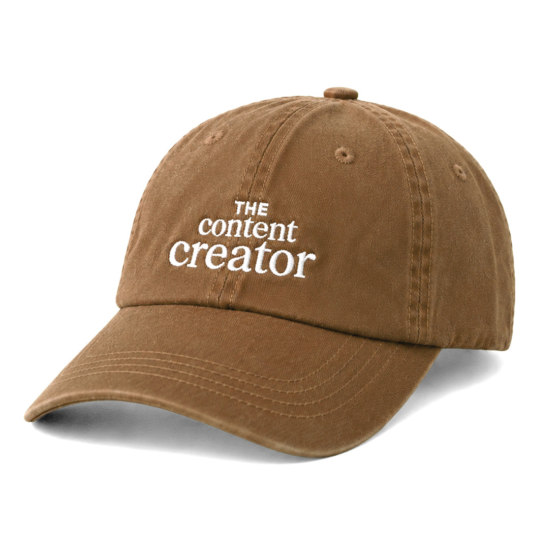 Casquette vintage The Content creator Marron