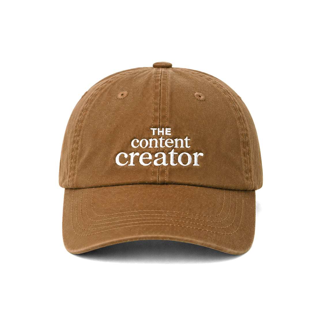 Casquette vintage The Content creator Marron