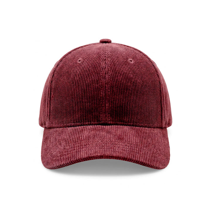 Casquette en velours bordeaux