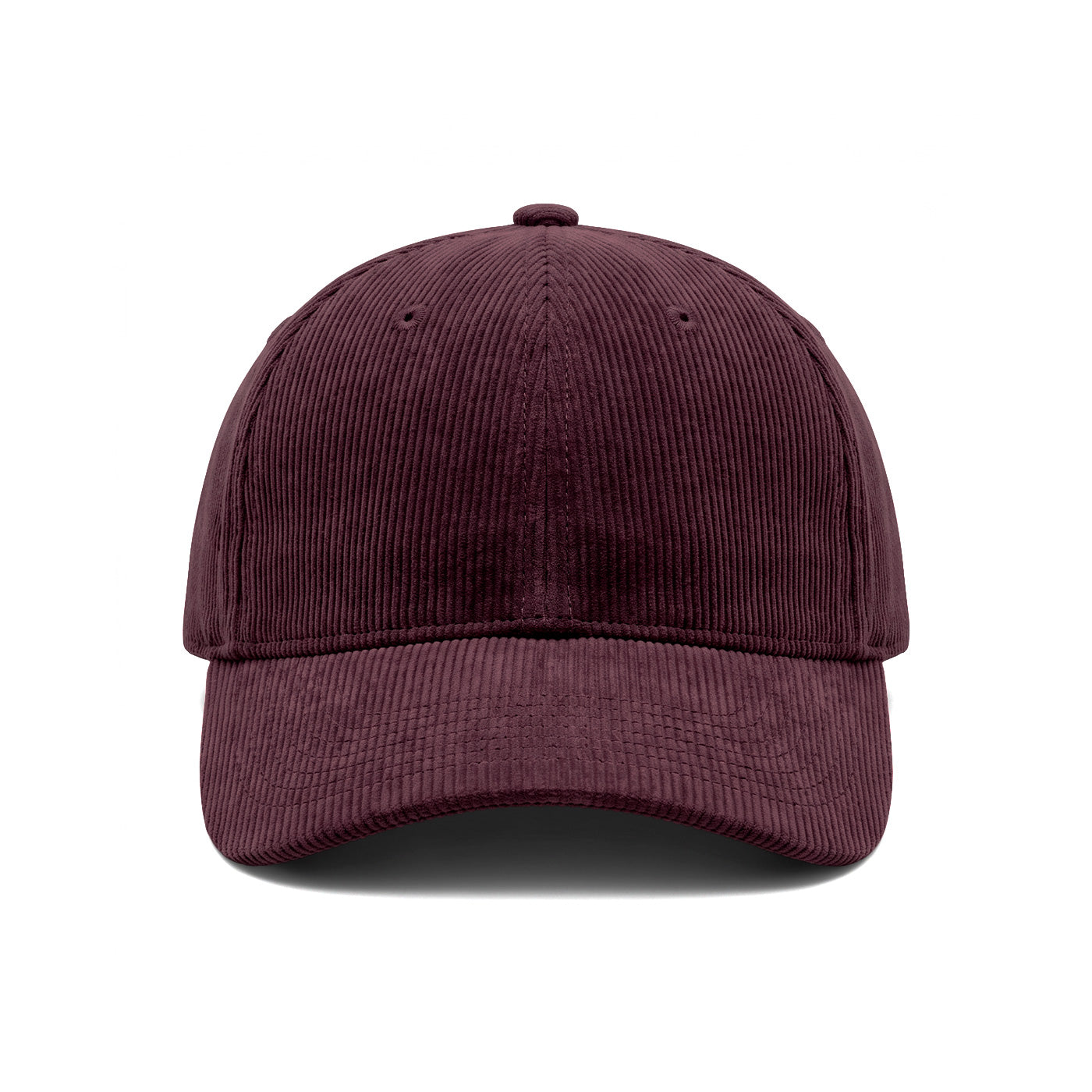 Casquette en velours bordeaux