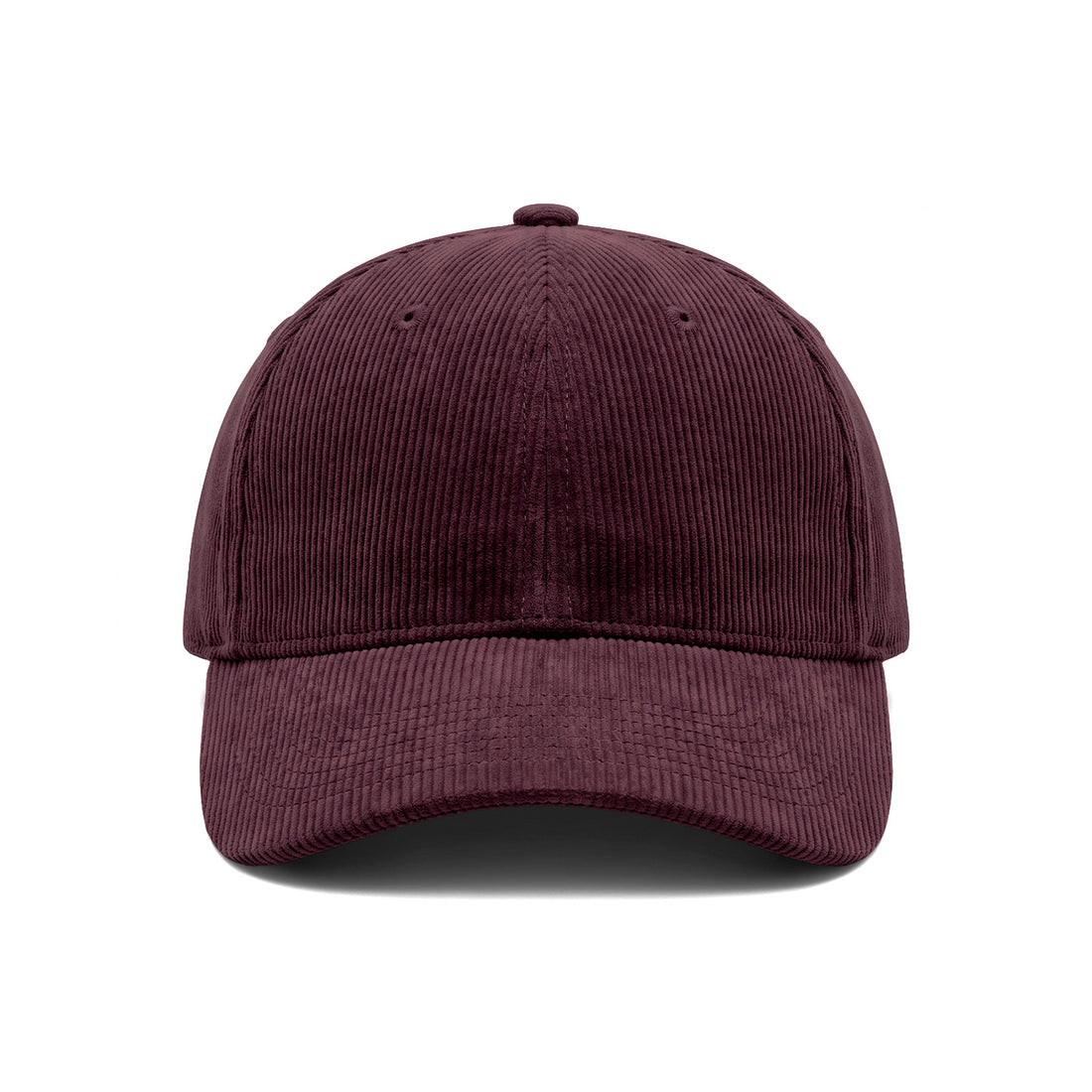 Casquette en velours bordeaux