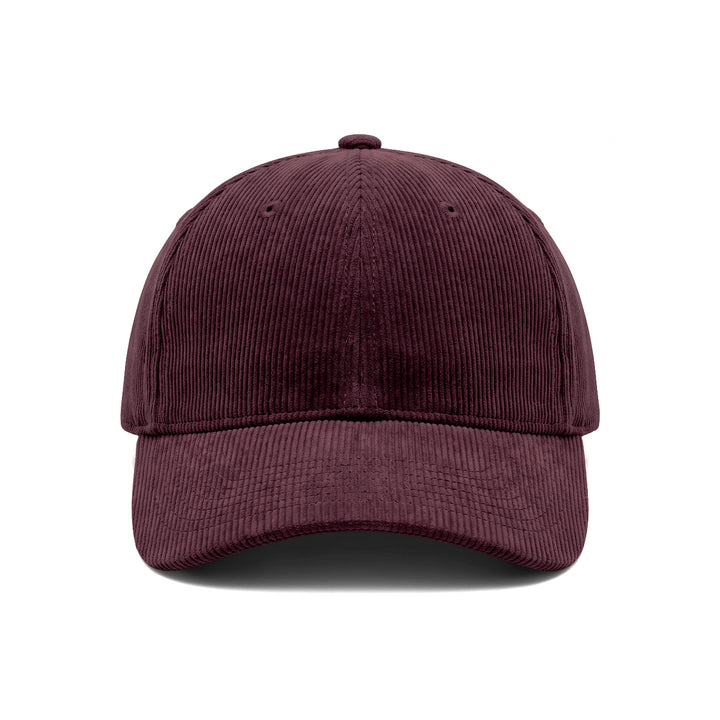 Casquette en velours bordeaux
