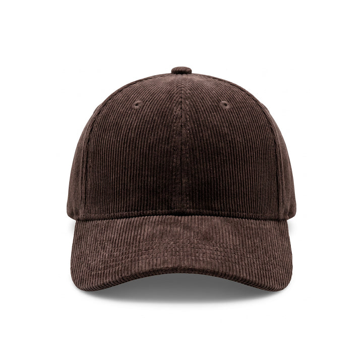 Casquette en velours marron choco